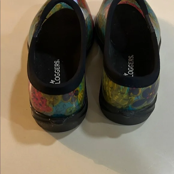 Sloggers size 9 Women's Floral waterproof garden farm rain shoes - Picture 7 of 7